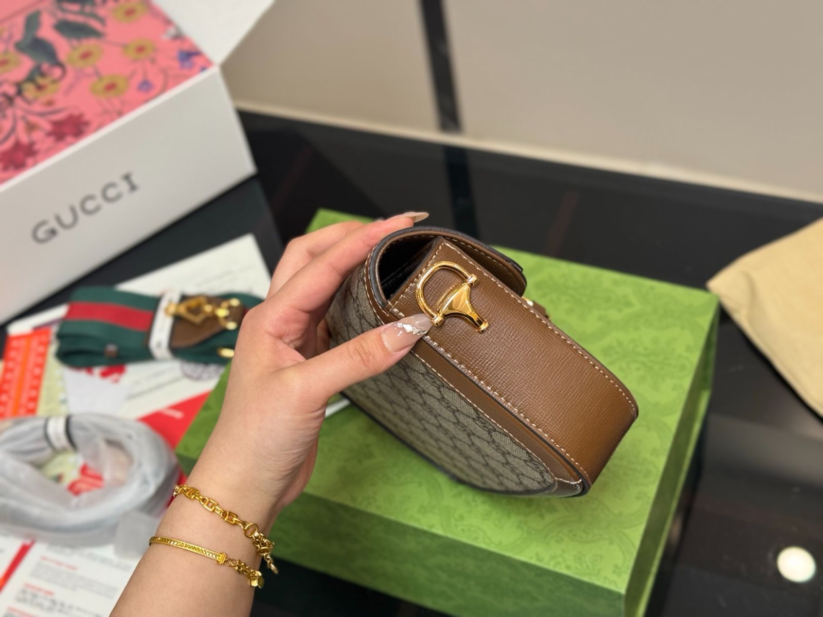 GUCCI 希少 サドルバッグ 今日特価】Gucci Vintage Saddle Bag 1955（グッチ ヴィンテージ