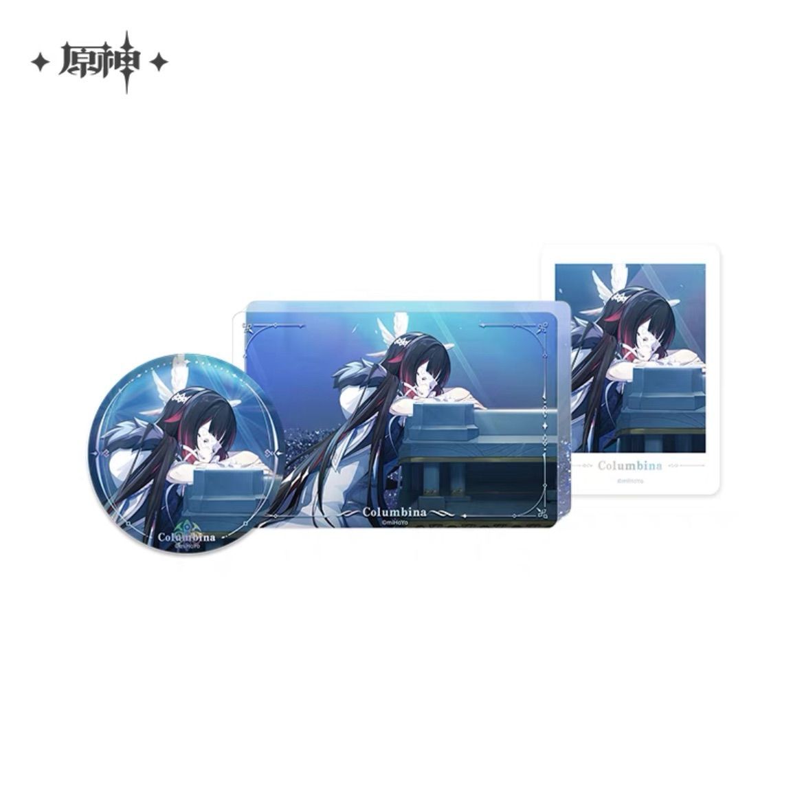 原神・公式 缶バッジ＆アクリルブロック＆フォトカード（冬夜愚