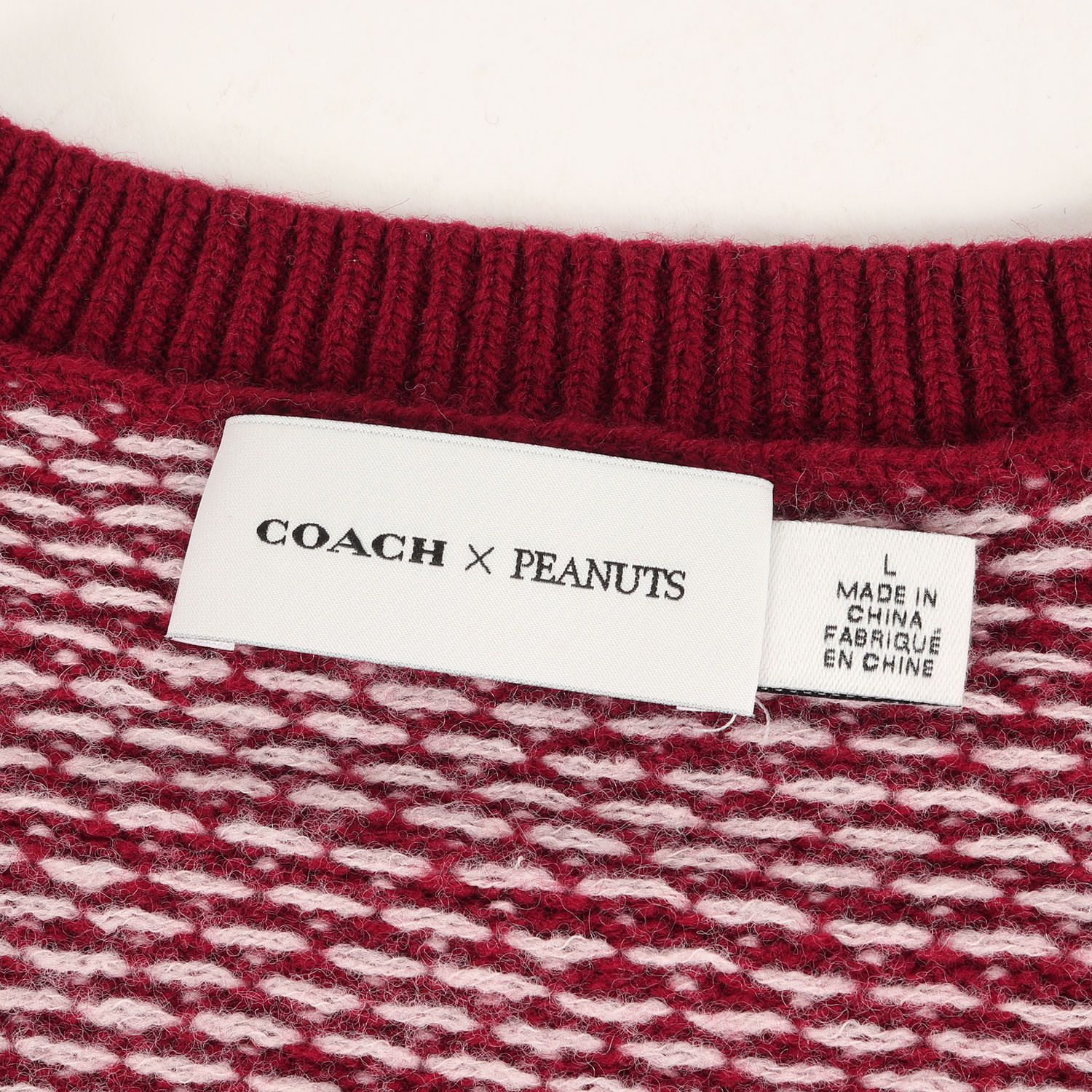 美品 COACH コーチ ニット サイズ:L 2022年モデル PEANUTS&CO 