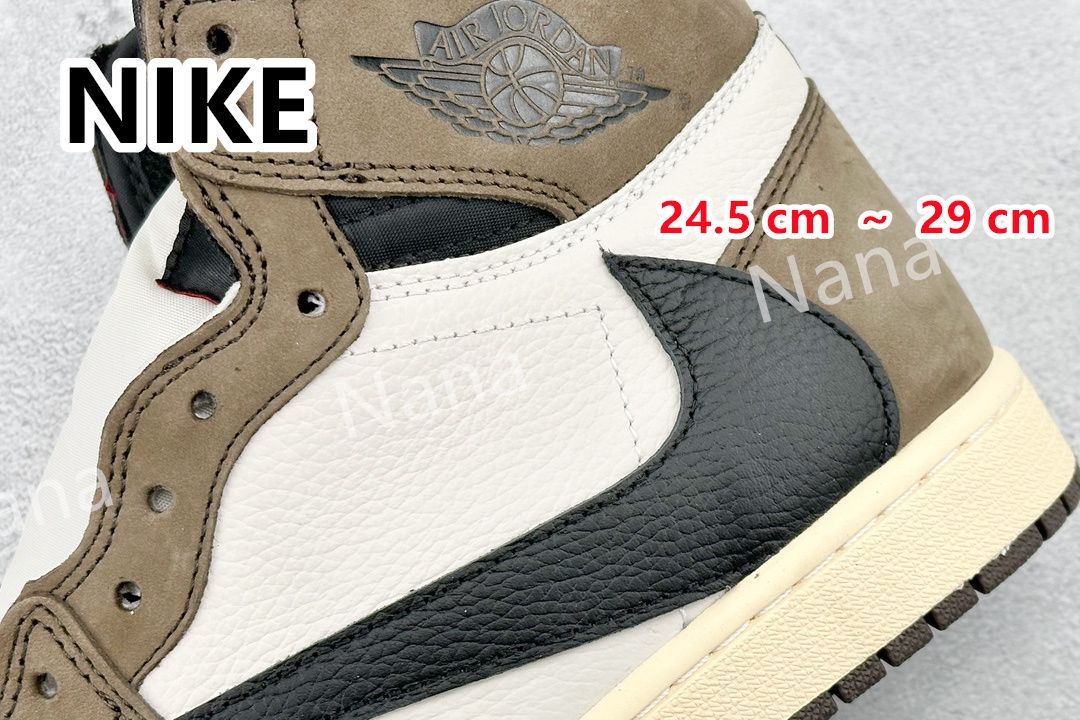 新品 未使用 NIKE ナイキ A×TRAVIS SCOTT AIR JORDAN 1 HIGH OG TS SP トラヴィススコット エアジョーダン1 ハイカットスニーカー ブラウン CD4487-100 男女兼用