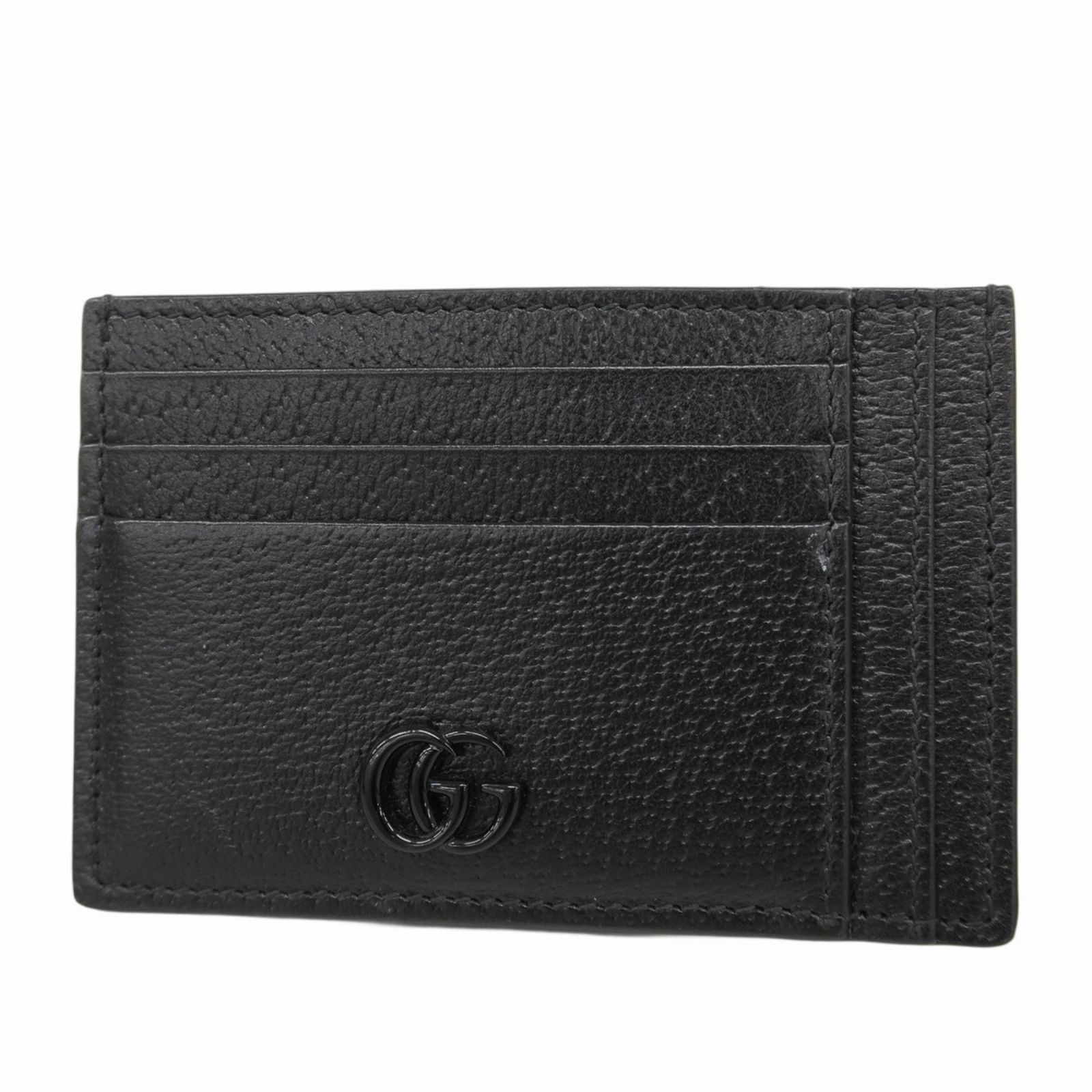 グッチ Gucci グッチ 名刺入れ カードケース 722734 レザー ブラックメンズ