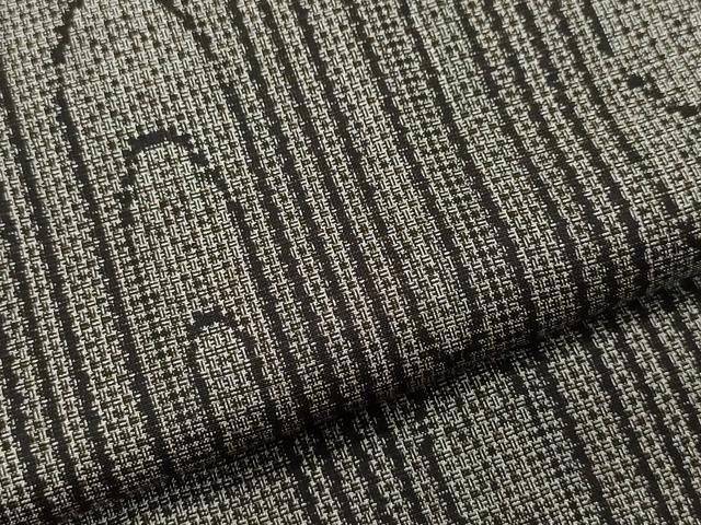 平和屋着物○本場大島紬 泥染め 割り込み絣 吉祥文 吉織物謹製 ます