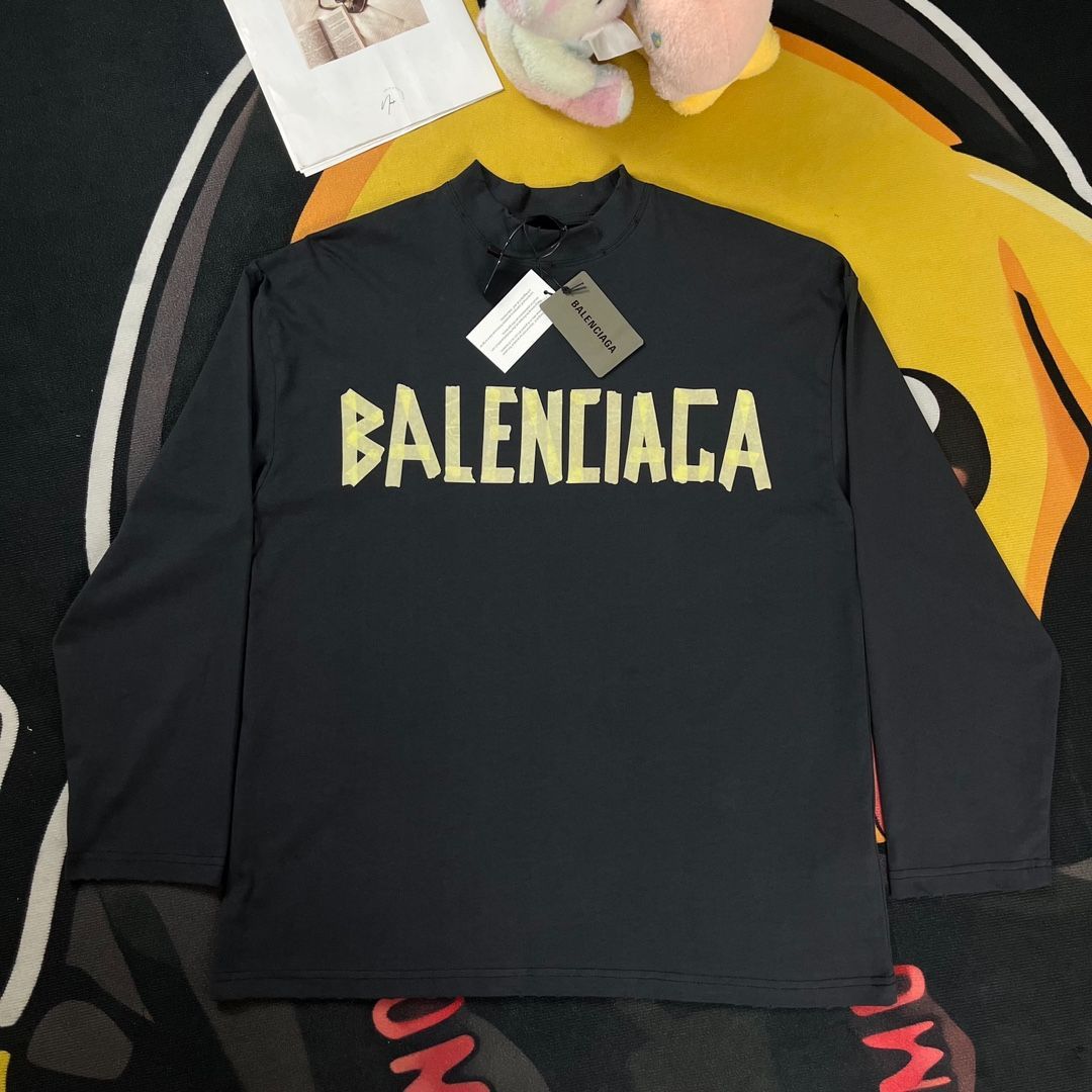 BALENCIAGA TAPE TYPE 長袖Tシャツ オーバーサイズ | ヤマダウェブコム
