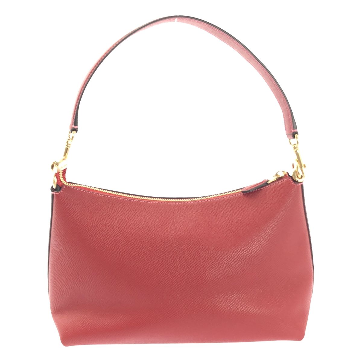 【美品】  COACH / コーチ | 2way ショルダー付き レザー ロゴ ハンドバッグ | レッド | レディース 正規品 コーチ COACH ハンドバッグ 2way ショルダー付き レザー 赤