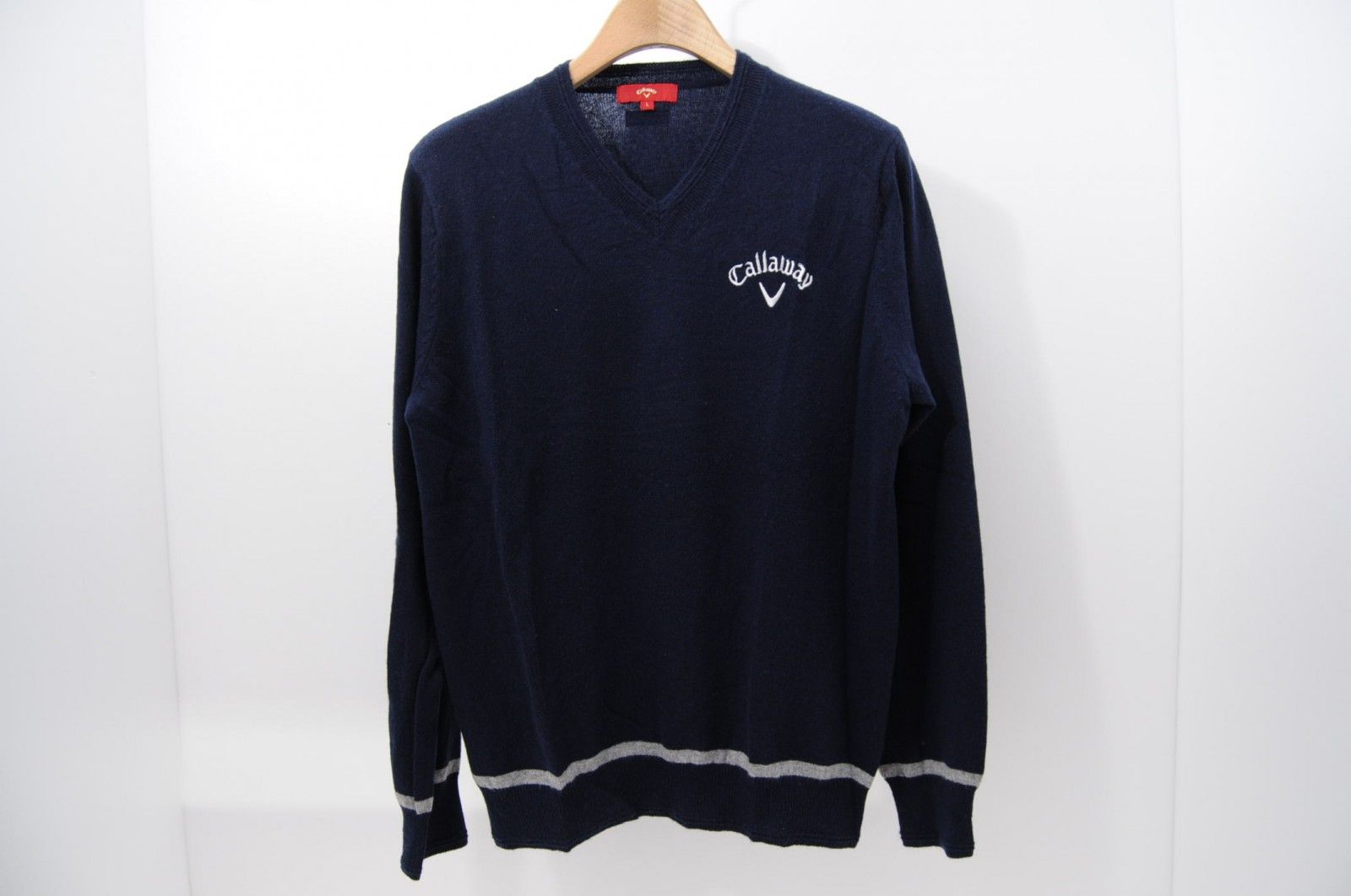中古 メンズ キャロウェイ Callaway セーター L 紺 ネイビー