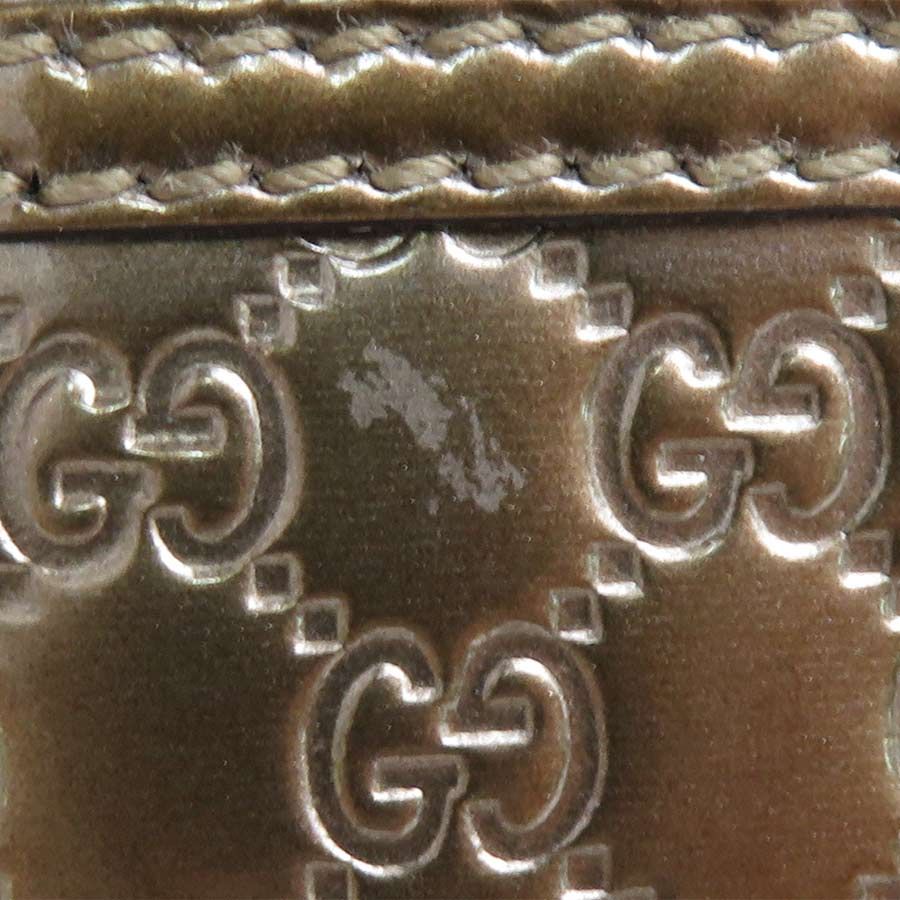 グッチ GUCCI ラウンドファスナー長財布 マイクログッチシマ 307997
