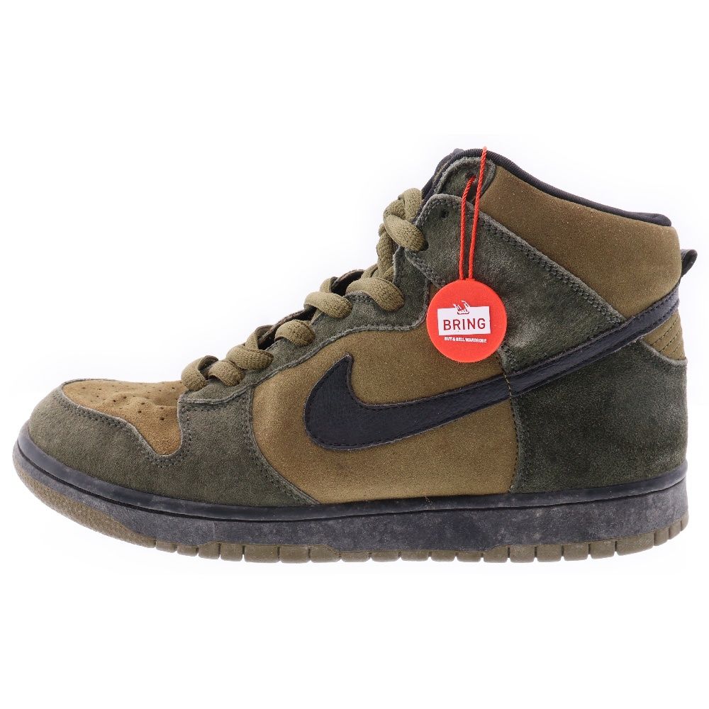 NIKE SB (ナイキエスビー) 【観賞用 2003年製】 DUNK HIGH PRO TODD JORDAN HULK ダンク プロ トッド ジョーダン ハルク ハイカットスニーカー カーキ US10.5/28.5cm 305050-303