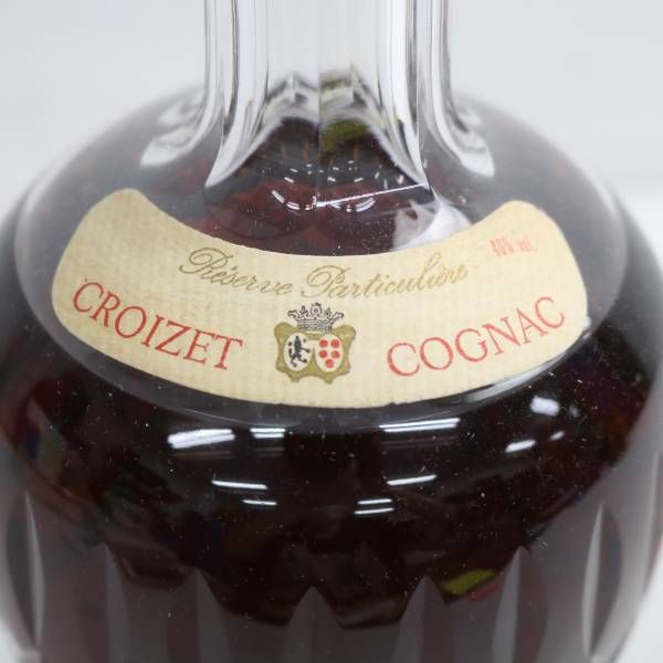 CROIZET クロアーゼ クリスタル デキャンタボトル 730ml 40% コニャック ブランデー #B680o3 クロアーゼ CROIZET コニャック クリスタルデカンタ CROIZET COGNAC