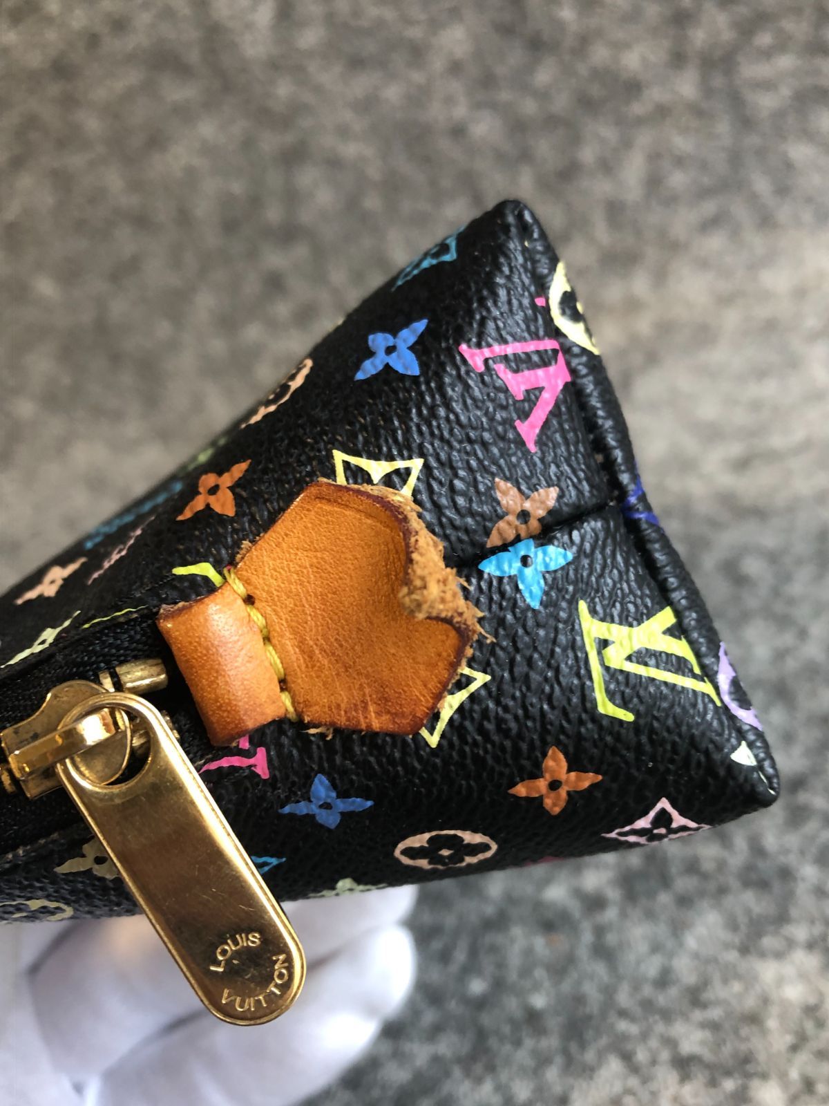LOUIS VUITTON マルチカラー ポシェット コスメティック ノワール ルイ