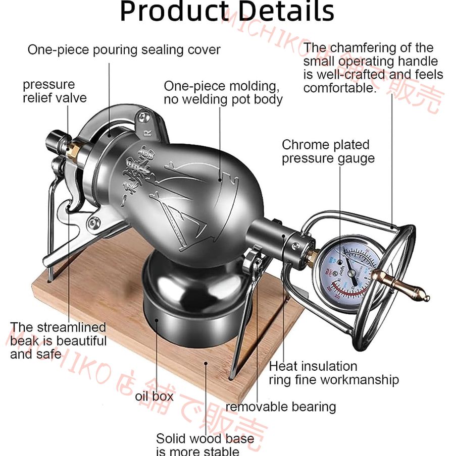 中国の伝統的なポップコーンメーカー ステンレス製のミニポップコーンポット ハンドポップコーンマシン 家族の集まりのパーティーの楽しみのためのポップコーンキャノン