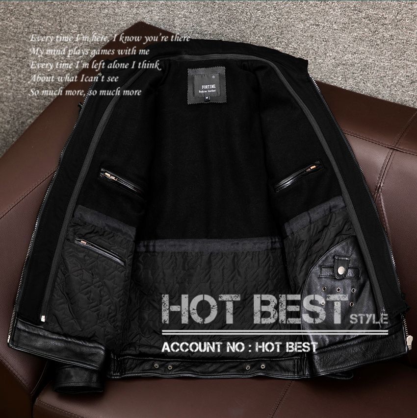 上質 メンズ レザー ジャケット カウハイド 牛革 フーデッドパーカー