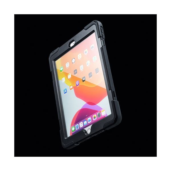 サンワサプライ iPad 10.2インチ 前面保護フィルター付耐衝撃ケース PDA-IPAD1620BK WWW_MEBLE-SODAR_PL