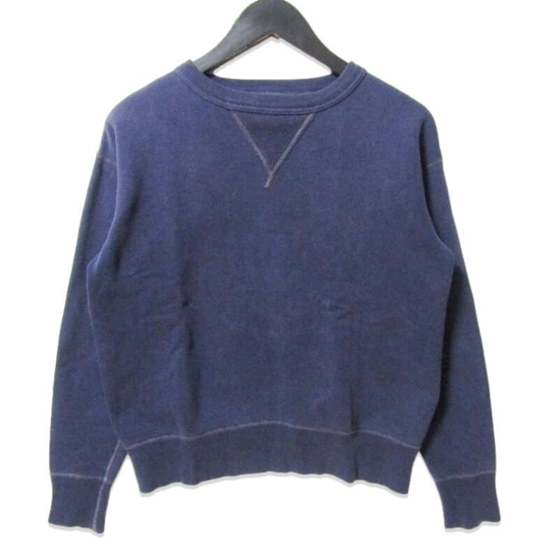 REAL McCOY S リアルマッコイズ スウェット 両V 裏起毛 コットン ネイビー 36 27109514