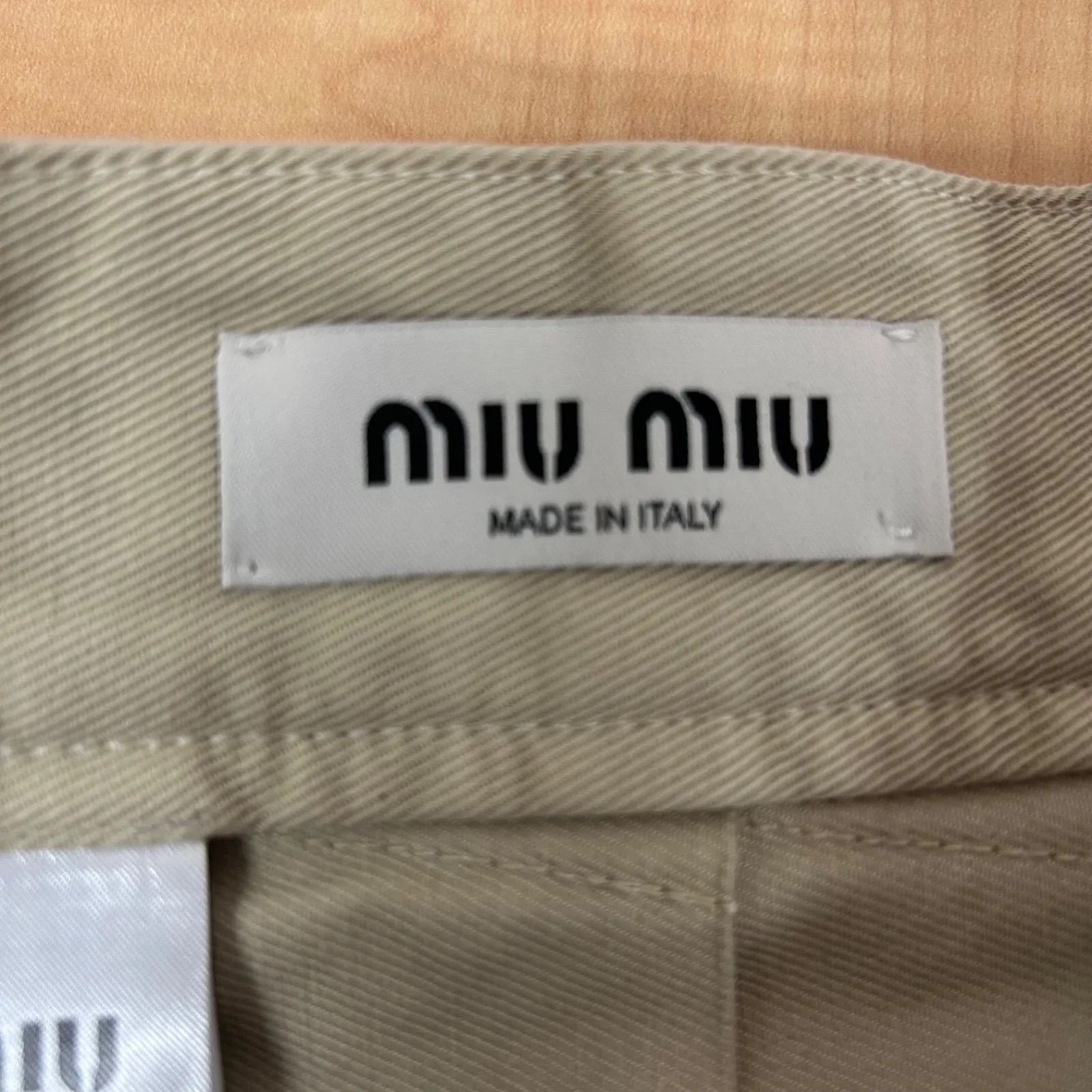 miu miu ミュウミュウ チノ プリーツスカート 新品タグ付き 36