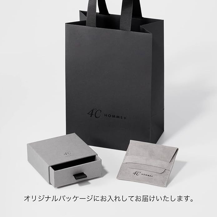 4℃HOMME+] プラチナ フープ ピアス 片耳用 112243354001 ::25038