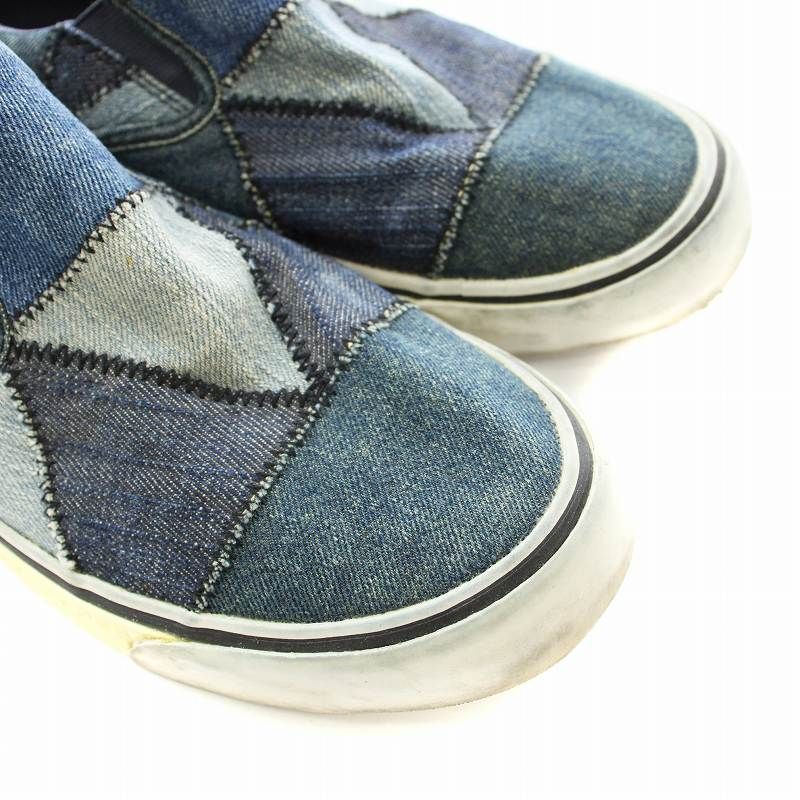 DIESEL デニム パッチワーク スリッポン ディーゼル DIESEL VANSIS スリッポン ローカットシューズ