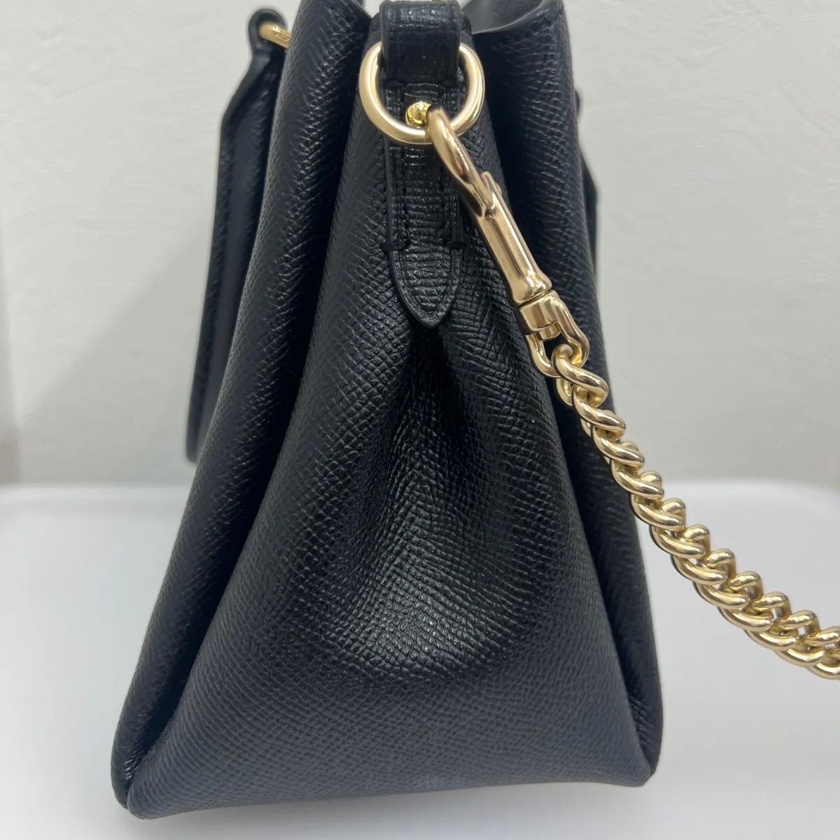 美品】COACH コーチ 2WAY ショルダーバッグ ハンドバッグ ブラック 