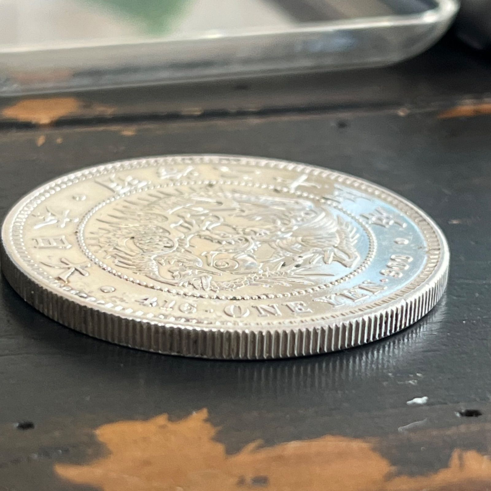 明治25年 龍一円銀貨 本物 銀貨 一圓 明治時代 古銭 ドラゴン