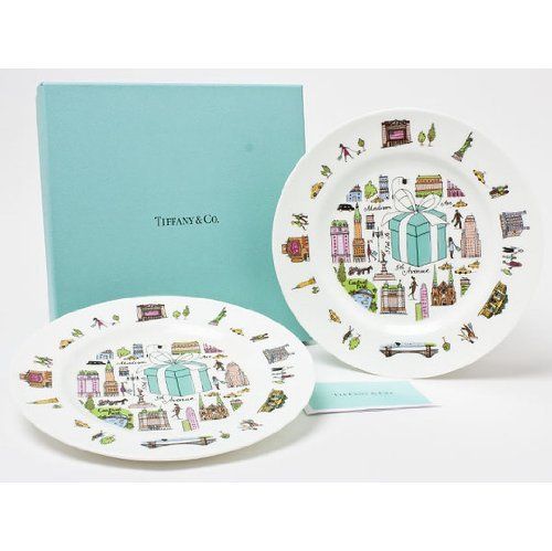 ティファニー 5thアベニュー 節約 ペア デザートプレート tiffany-54