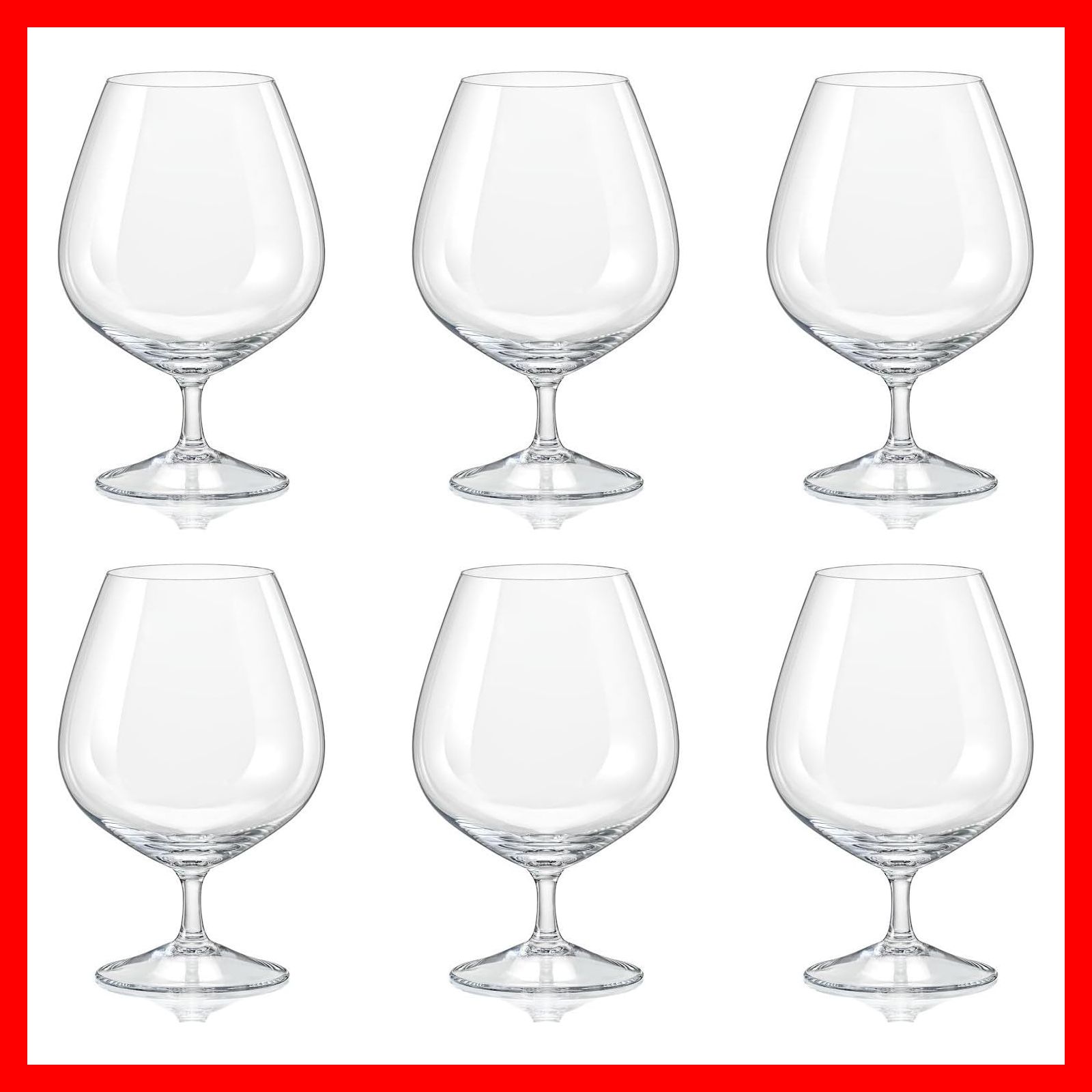 6個セット　ボヘミアンブランデーグラス 6個セットボヘミアンブランデーグラス