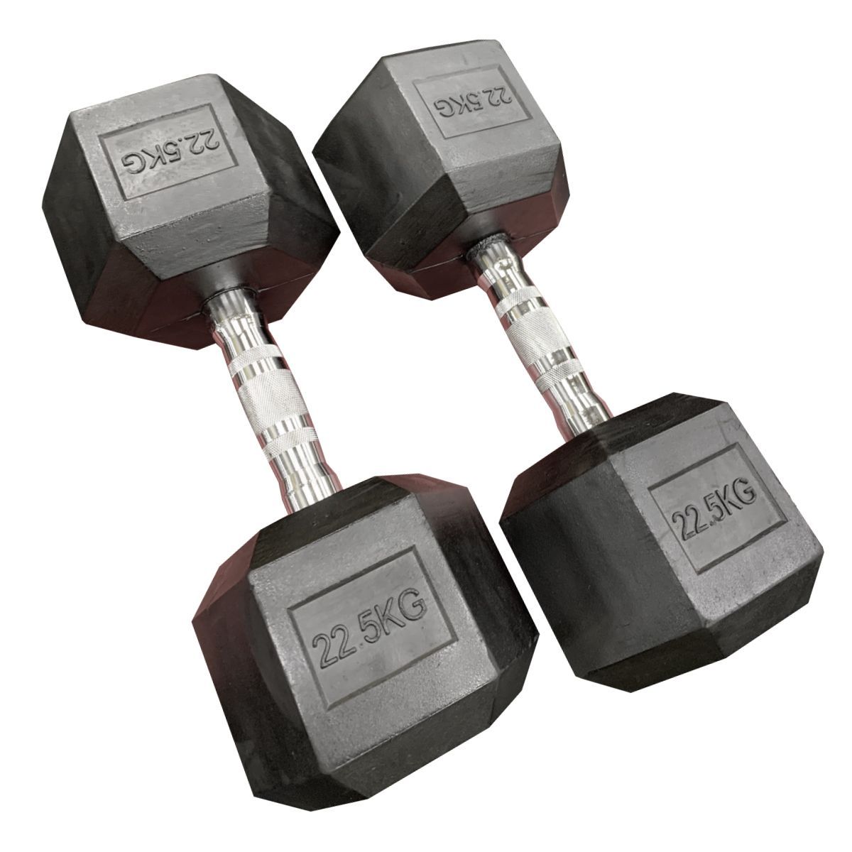 2個セット ダンベル 22.5kg 六 フィットネス、トレーニング （六角