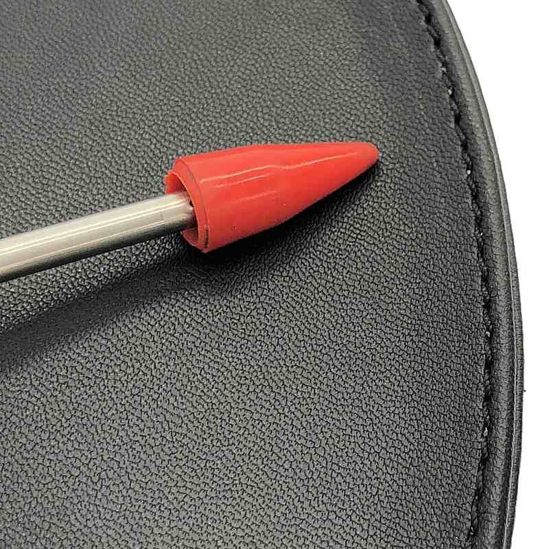 MM6 Maison Margiela / エムエムシックスメゾンマルジェラ | 2020AW | エンボス ロゴ ハーフムーン ショルダーバッグ | ブラック | レディース