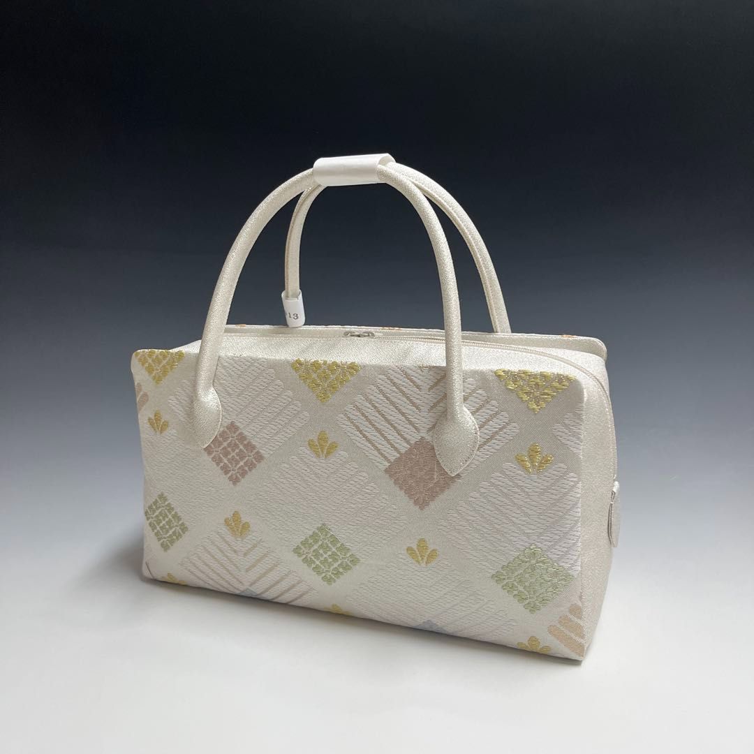 特別 お洒落 京都 西陣織 正絹帯地 使用 利休バッグ25913