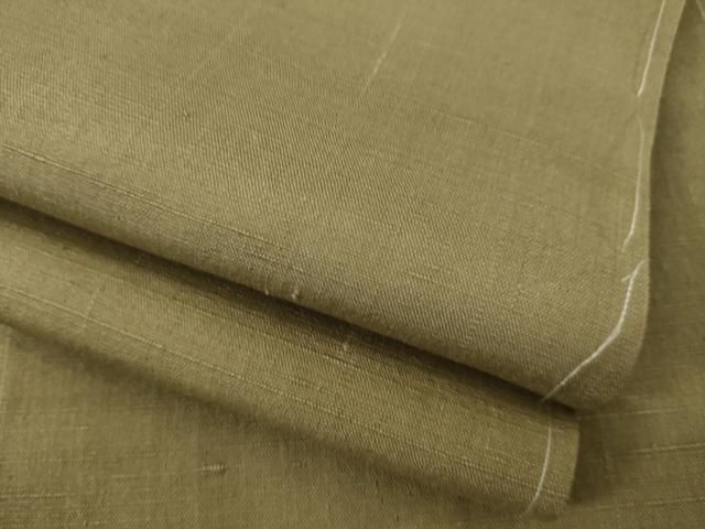 平和屋着物○上質な紬 色無地 空五倍子色 正絹 逸品 未使用 AAAY4772ck  