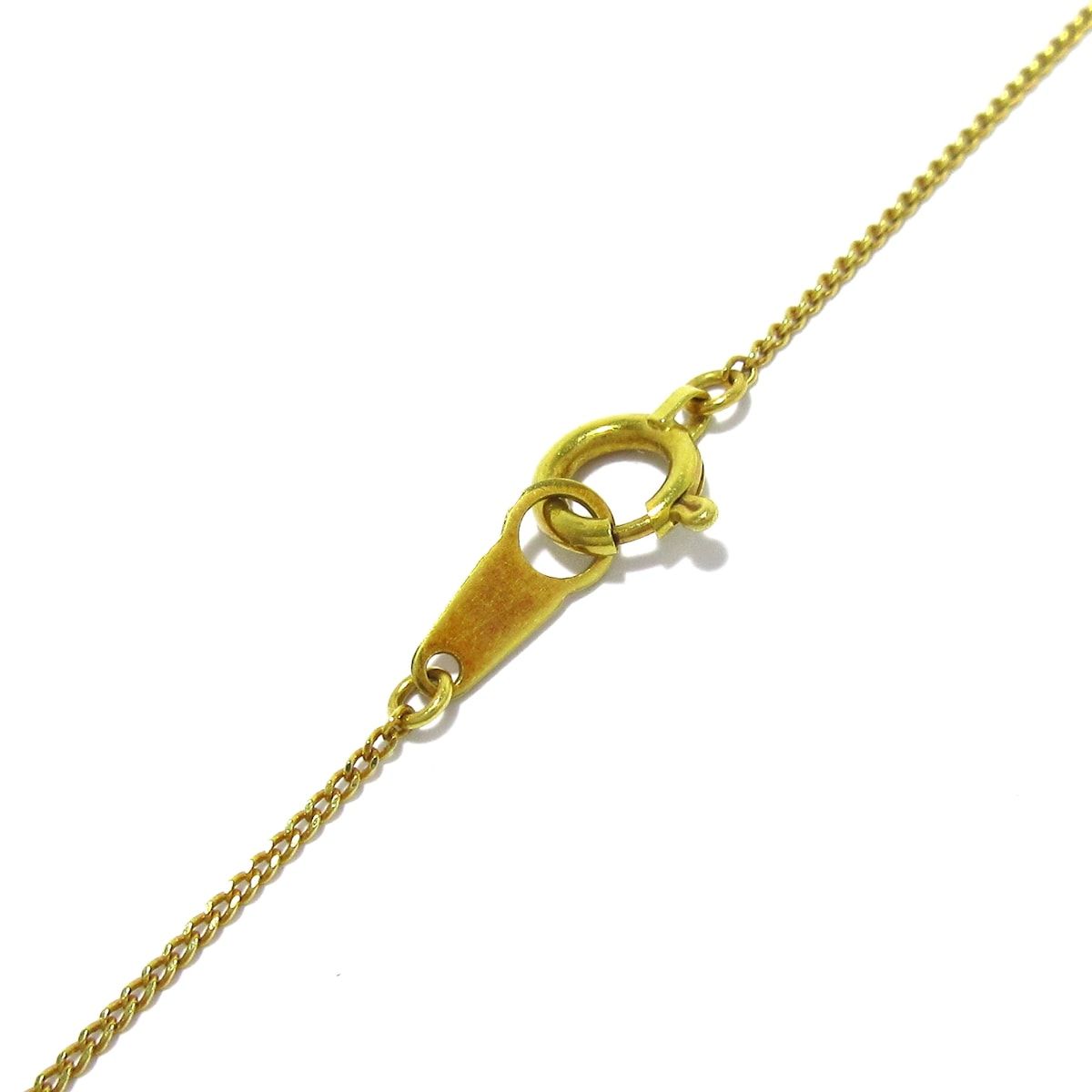  Unbranded ノーブランド ネックレス K 18 YG グリーン マルチ 総重量 3 6 g ネックレス アクセサリー