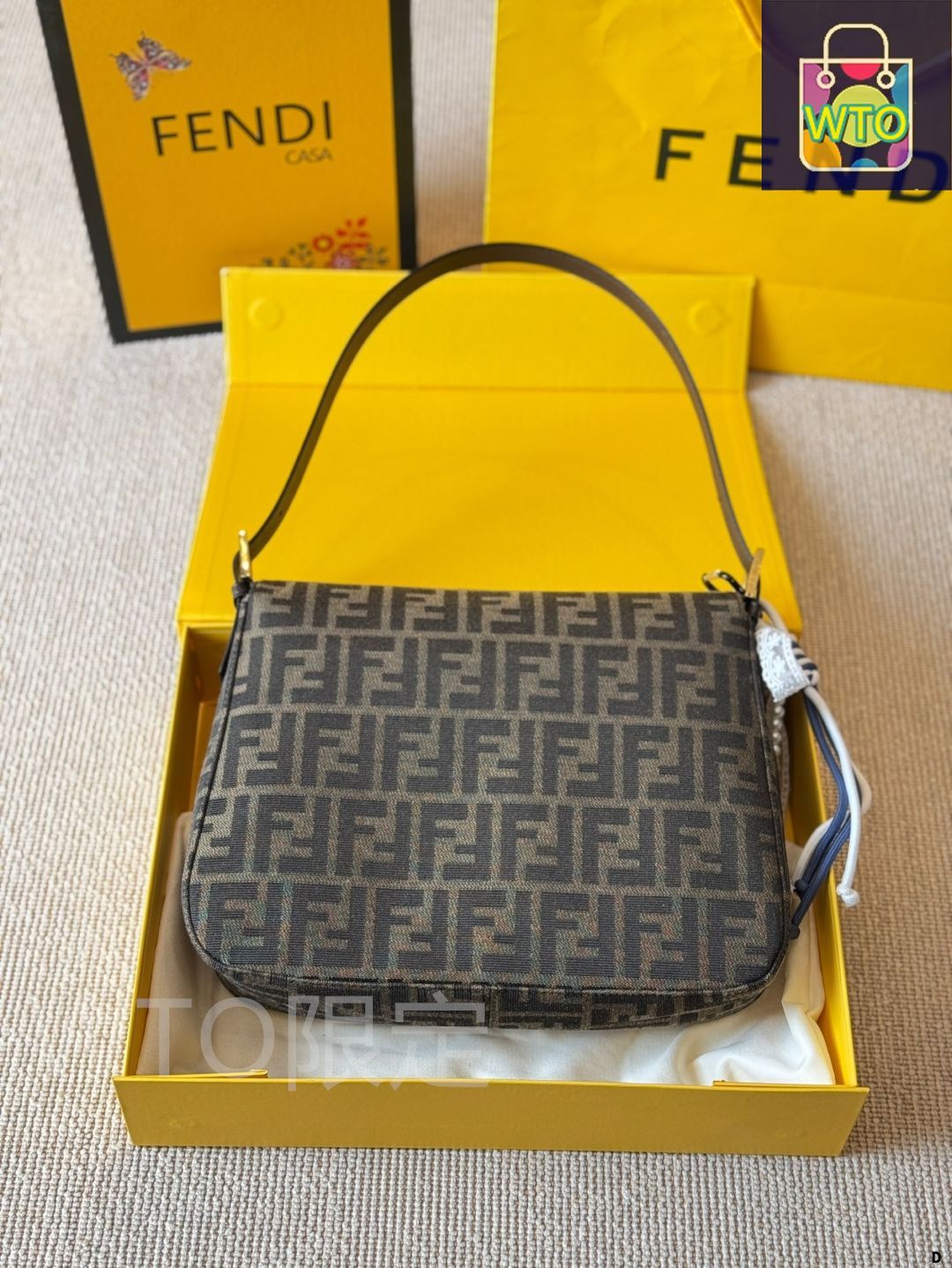 VIP☆関税・送料込み【FENDI】バゲット チェーン ラージ バゲット チェーン ラージ Wチェーンショルダーバッグ レザー