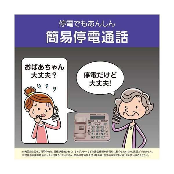 パナソニックコードレス電話機