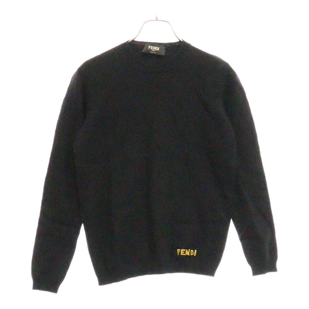 FENDI (フェンディ) Elbow Patch Sweater エルボー ロゴ ニット
