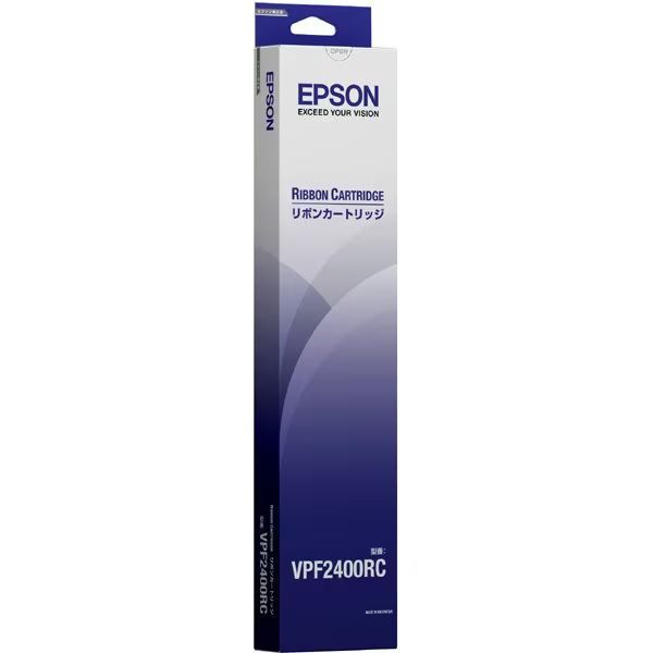 VPF2400RC リボンカートリッジ エプソン EPSON 黒 ブラック エプソン（EPSON） VP-F2400用 | 通販 EPSON｜エプソン 1個（直送品 純正リボンカートリッジ セイコーエプソン 純正 黒｜VPF2400RC通販｜PC4U