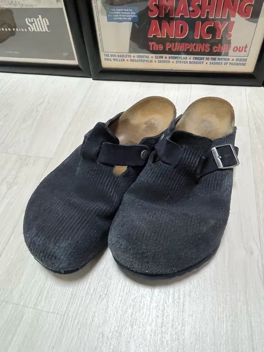 ビルケンシュトック ボストン コーデュロイ ネイビー