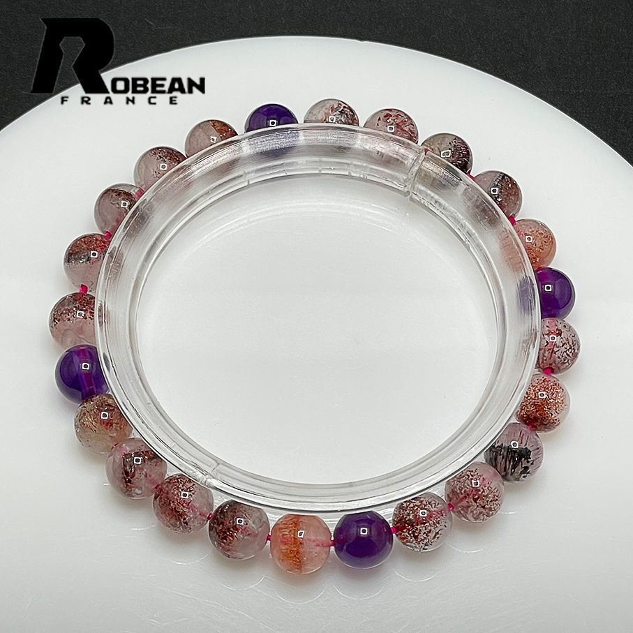 絶賛 EU製 定価8万円☆ROBEAN・スーパーセブン☆パワーストーン 