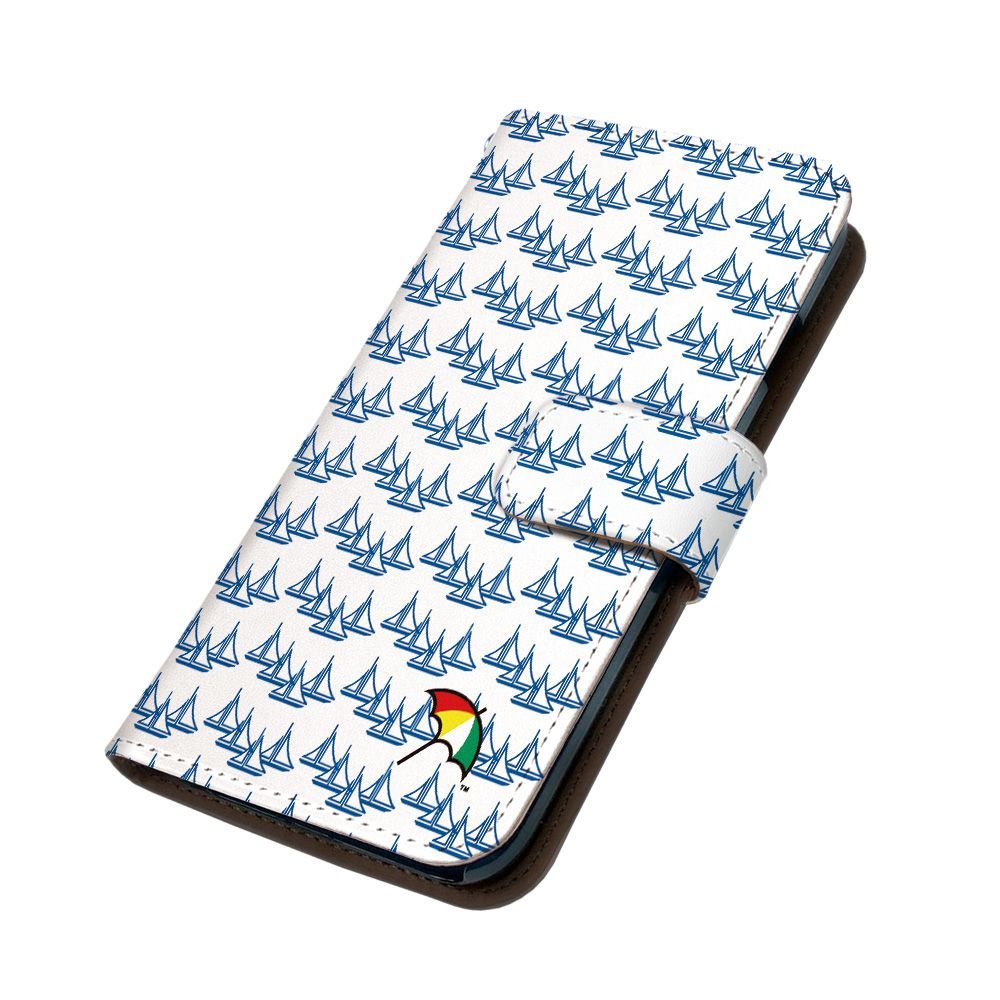 アーノルドパーマー ライセンス AQUOS sense9 SHG14 ケース 手帳型 スマホケース [デザイン:72.ヨット/マグネットハンドあり] Arnold Palmer 傘 おしゃれ 大人