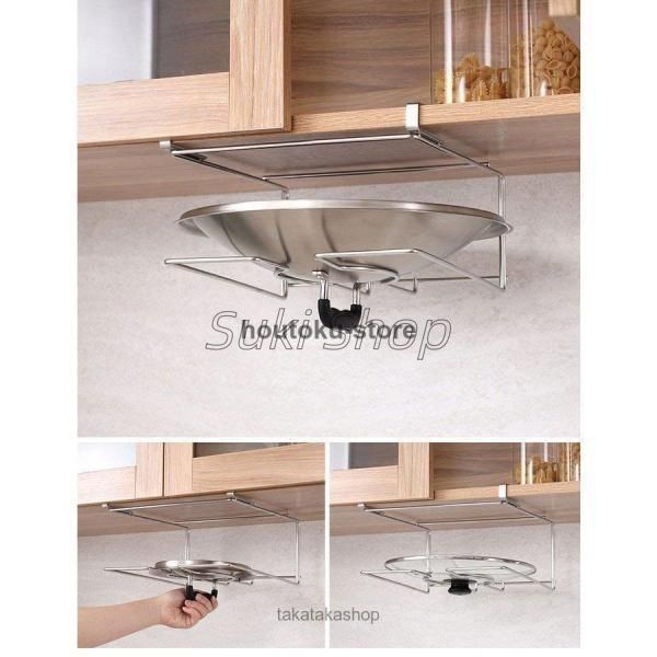 日用雑貨 キッチン雑貨 キッチン用品 蓋ハンガー デッドスペース収納 見せる収納 ドアハンガー シンプル 便利グッズ ホワイト ブラック片付け SKLAD-KIRPICHA_RU