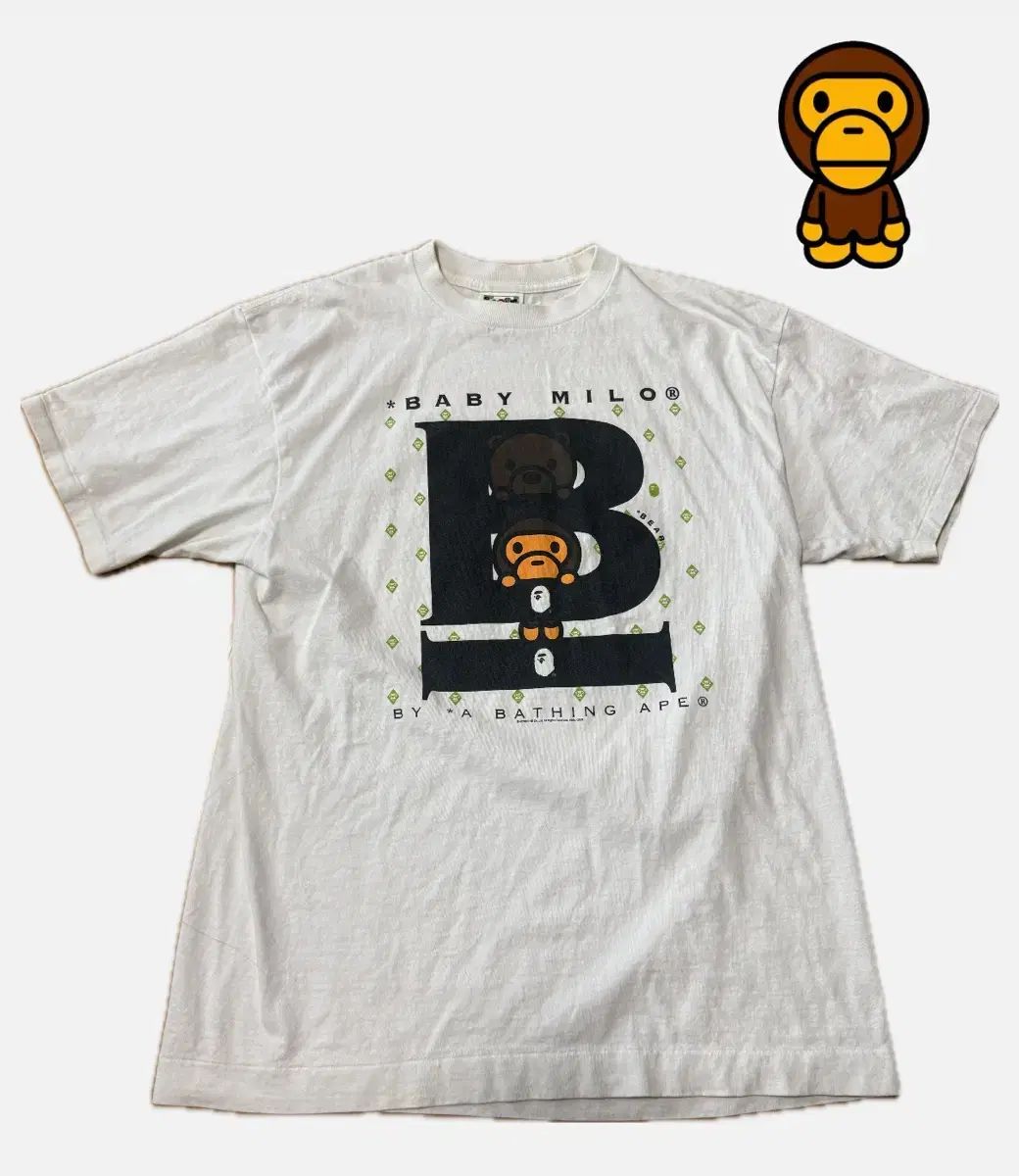 A BATHING APE アベイシングエイプ マイロ アルファベット B シリーズ 半袖