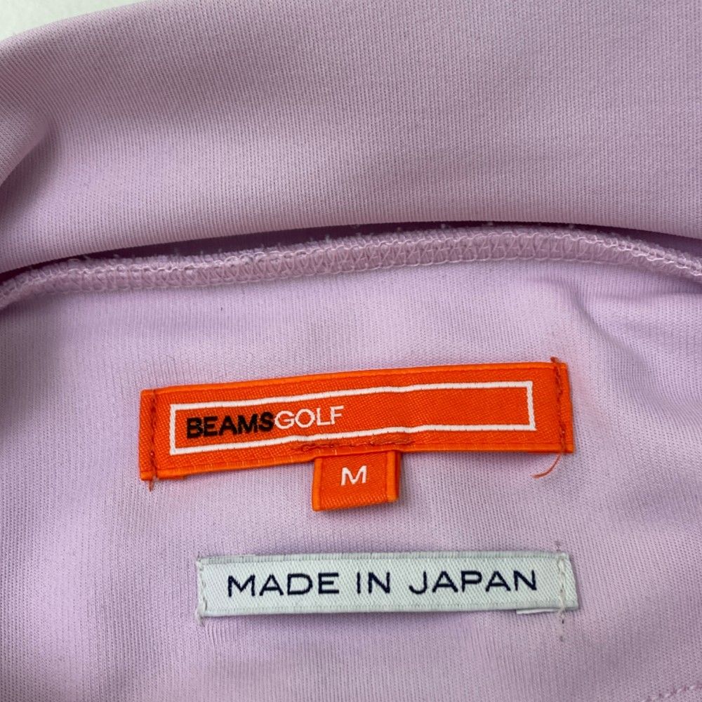 サイズ：M BEAMS GOLF ビームスゴルフ  ハイネック 長袖Tシャツ  パープル系 [240101452640] ゴルフウェア メンズ ストスト サイズ：M BEAMS GOLF ビームスゴルフ ハイネック 長袖Tシャツ