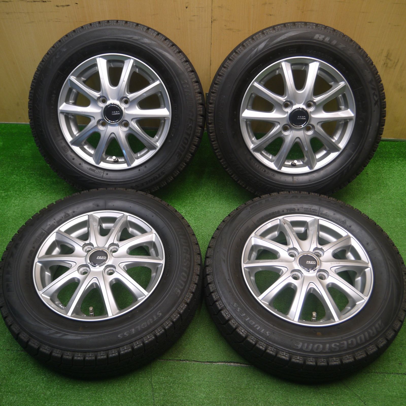 バリ溝！】155/80R13 スタッドレスタイヤ ホイールセット 2020年製 13