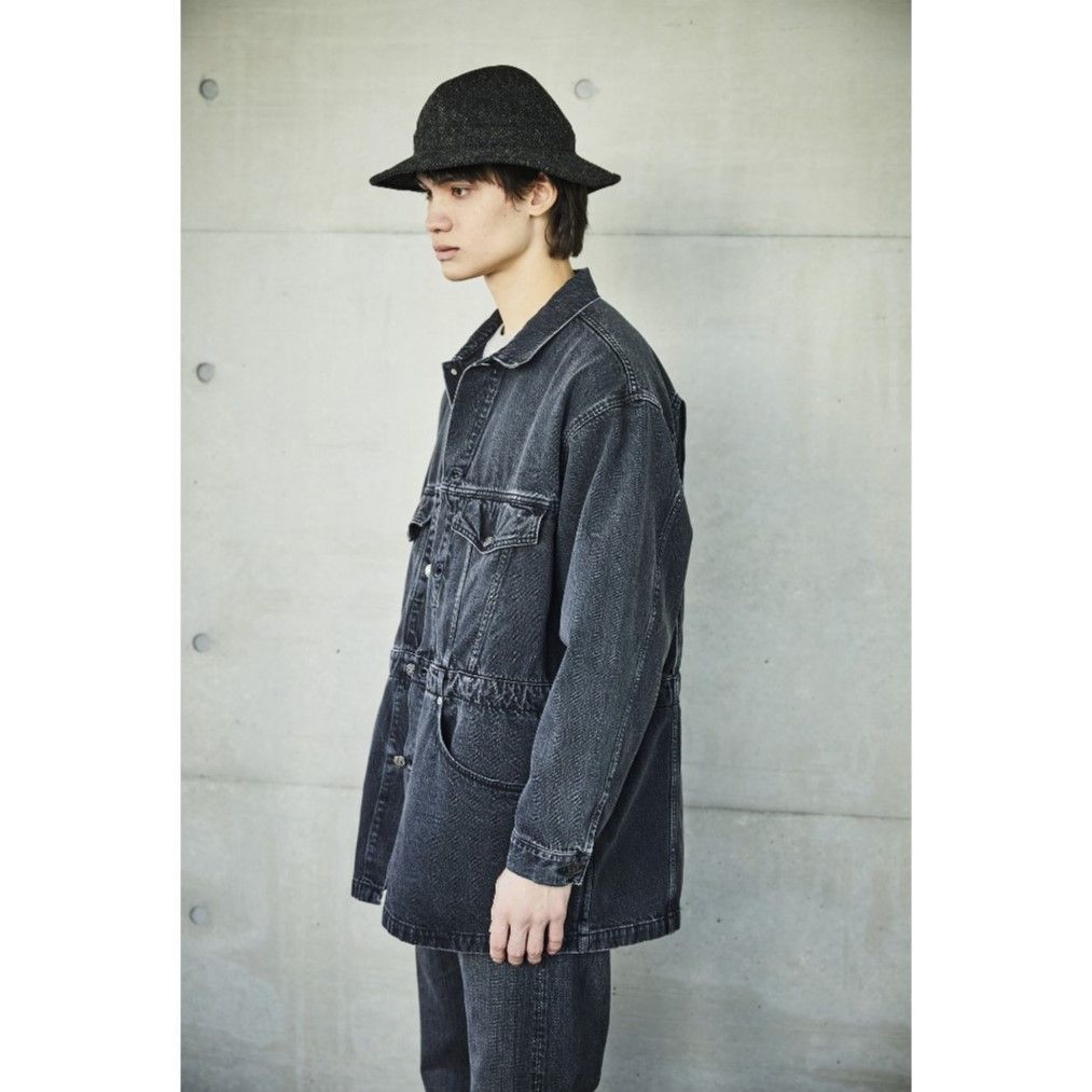 orslow オアスロウ DENIM HALF COAT BLACK DENIM STONE デニム