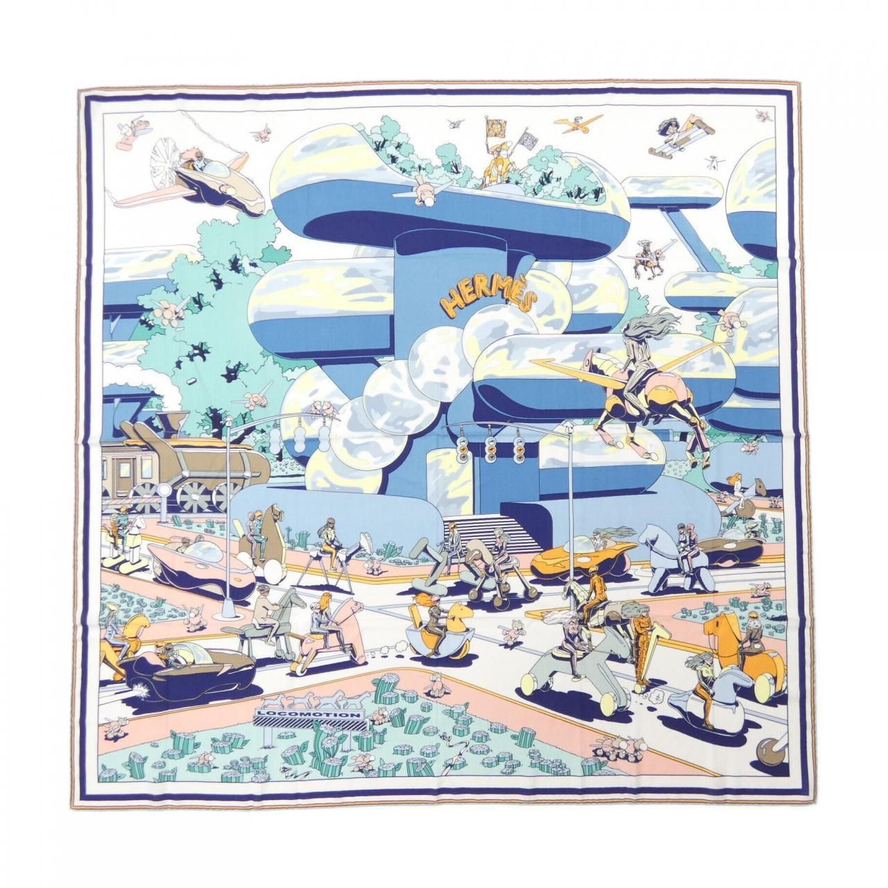 エルメス HERMES ロコモーション LOCOMOTION H244098S カレジェアン140 ショール