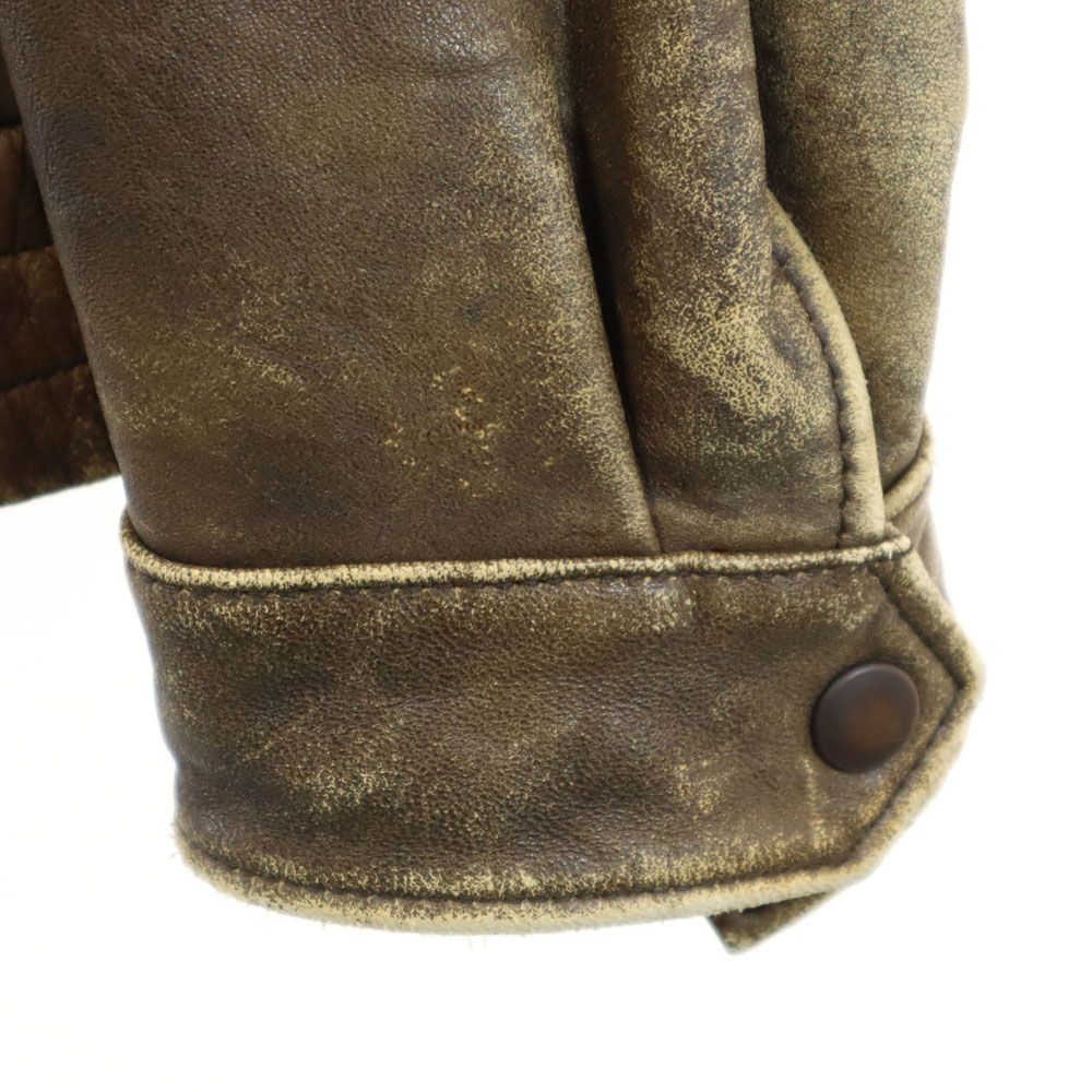 ハーレーダビッドソン 90s オールド フライトジャケット 40 ブラウン