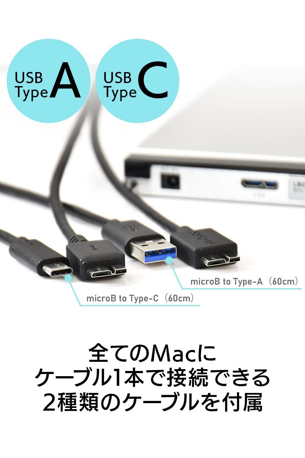 新品 ロジテック Type-C対応 ポータブルBDドライブ Mac用 シルバー-