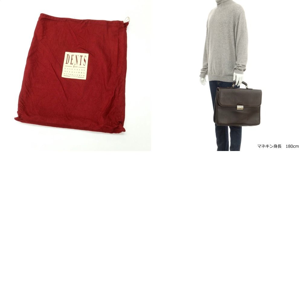 ALFRED BERETTA ダークブラウン ブリーフケース 未使用美品 正規 中古】ベレッタ アルフレッド BERETTA ALFRED レザー ブリーフケース