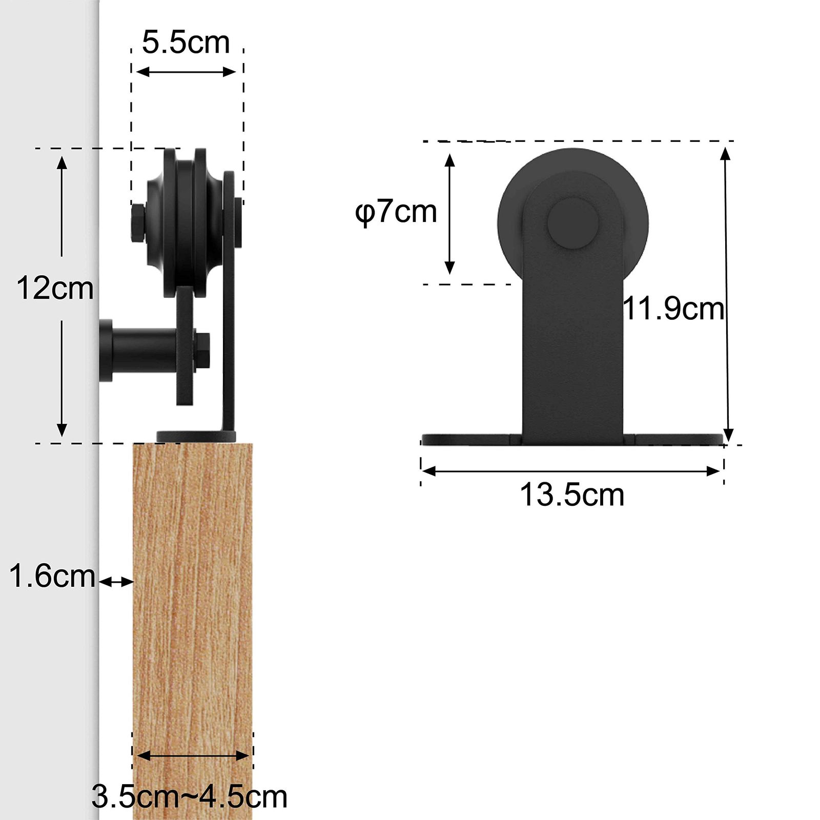 ZEKOO 吊り引き戸レール