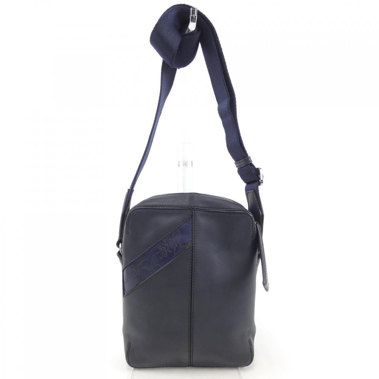 ベルルッティ  Berluti 黒 本革 トートバッグ ロゴ入り ベルルッティ Berluti 黒 本革 トートバッグ ロゴ入り