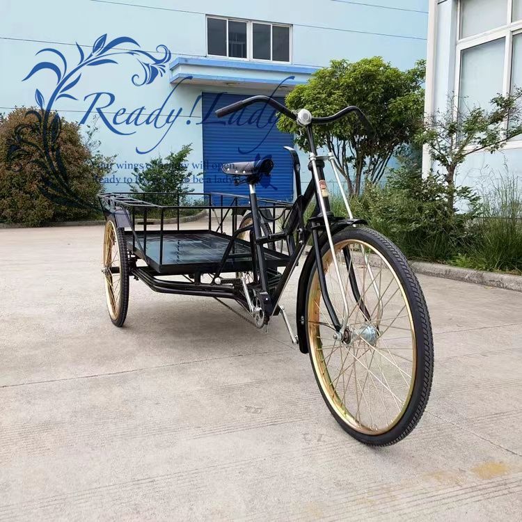 希少新品！三輪自転車 大人用貨物三輪車 26インチ 載荷重200kg ダブルブレーキ 三輪車 大容量 貨物バスケット後カゴ付 ブラック - メルカリ