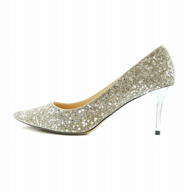 Jimmy Choo ゴールド ポインテッドトゥ ハイヒール size39