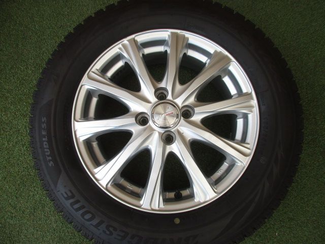 １８５／６５Ｒ１５　スタッドレス＆アルミホイール４本セット　中古品　 185⁄65R15 ブリヂストンスタットレスタイヤ ホイールセット 15インチ